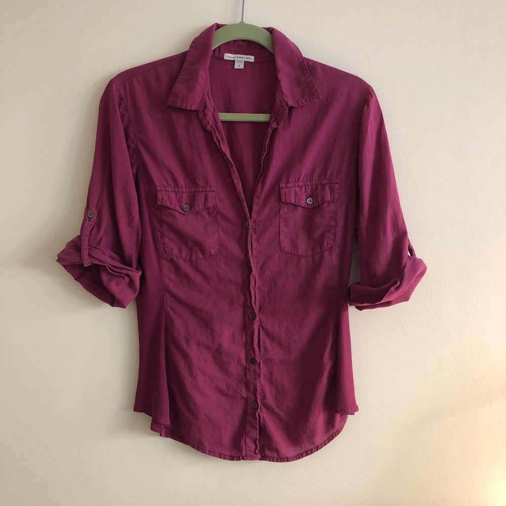 James Peres Contrast Panel Surplus Shirt